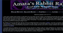 Desktop Screenshot of amysrabbitranch.com